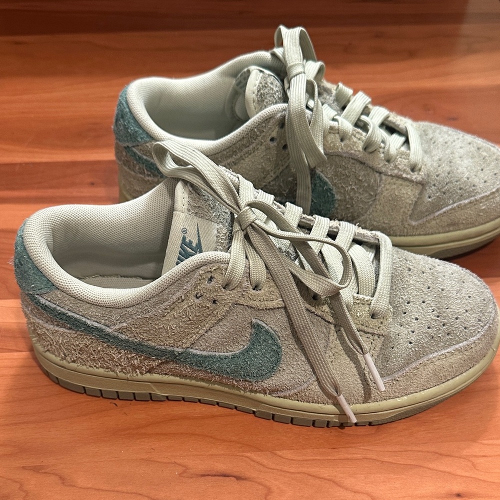 Nike Green Suede Sneakers